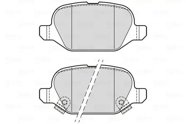 Bremsbelagsatz, Scheibenbremse Vorderachse VALEO 302338