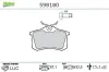 Bremsbelagsatz, Scheibenbremse Hinterachse VALEO 598180 Bild Bremsbelagsatz, Scheibenbremse Hinterachse VALEO 598180