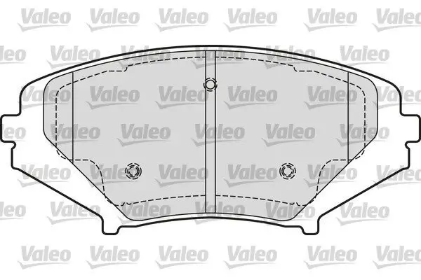 Bremsbelagsatz, Scheibenbremse Vorderachse VALEO 601651