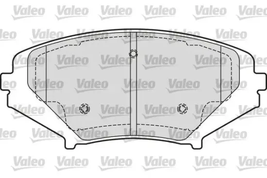 Bremsbelagsatz, Scheibenbremse Vorderachse VALEO 601651 Bild Bremsbelagsatz, Scheibenbremse Vorderachse VALEO 601651