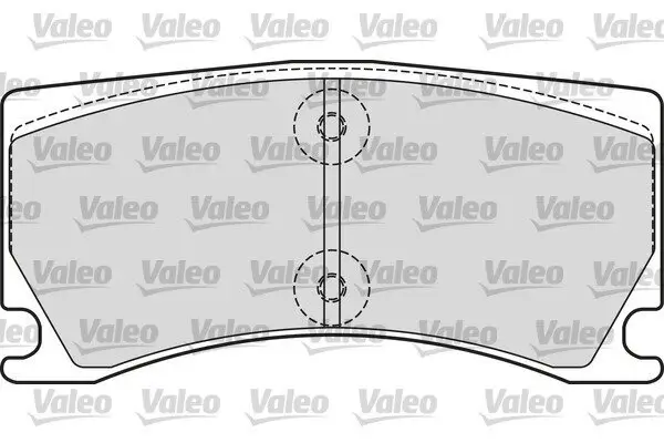 Bremsbelagsatz, Scheibenbremse Vorderachse VALEO 601660
