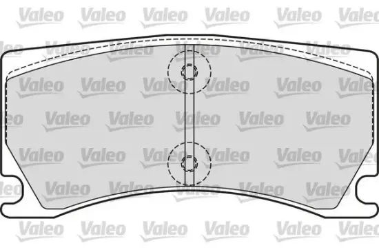 Bremsbelagsatz, Scheibenbremse Vorderachse VALEO 601660 Bild Bremsbelagsatz, Scheibenbremse Vorderachse VALEO 601660