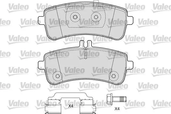 Bremsbelagsatz, Scheibenbremse VALEO 601666