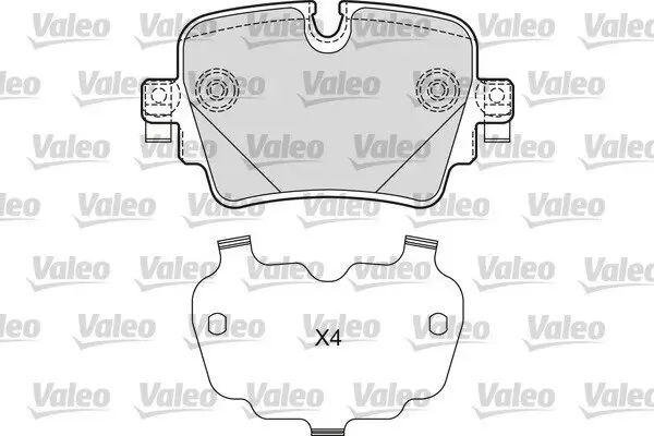 Bremsbelagsatz, Scheibenbremse VALEO 601670