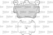 Bremsbelagsatz, Scheibenbremse Vorderachse VALEO 601672