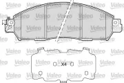 Bremsbelagsatz, Scheibenbremse Vorderachse VALEO 601680