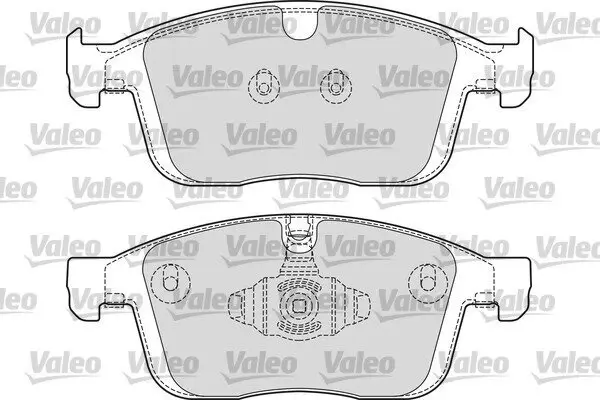 Bremsbelagsatz, Scheibenbremse Vorderachse VALEO 601689