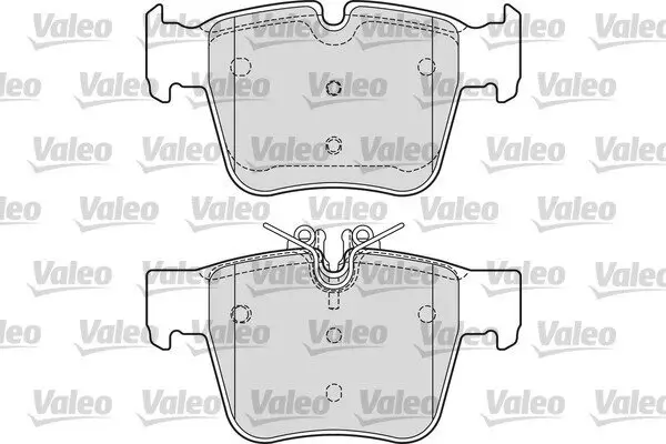 Bremsbelagsatz, Scheibenbremse Hinterachse VALEO 601694