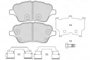 Bremsbelagsatz, Scheibenbremse VALEO 601703