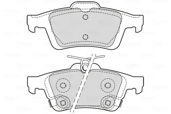 Bremsbelagsatz, Scheibenbremse VALEO 601709