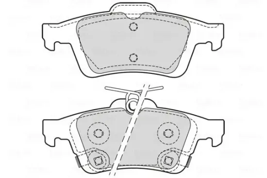 Bremsbelagsatz, Scheibenbremse VALEO 601709 Bild Bremsbelagsatz, Scheibenbremse VALEO 601709