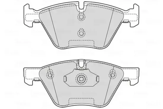 Bremsbelagsatz, Scheibenbremse Vorderachse VALEO 601711 Bild Bremsbelagsatz, Scheibenbremse Vorderachse VALEO 601711