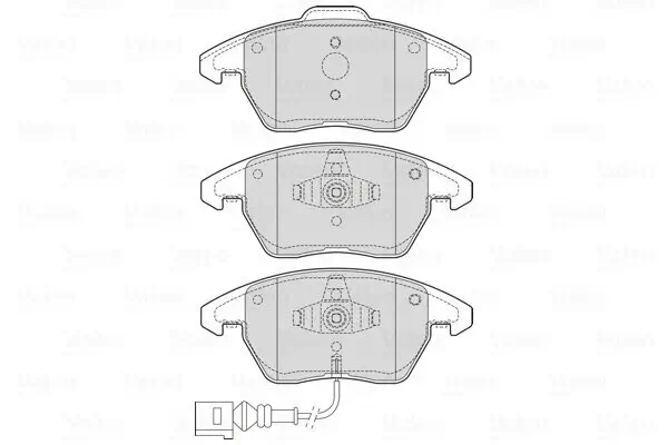 Bremsbelagsatz, Scheibenbremse Vorderachse VALEO 601723