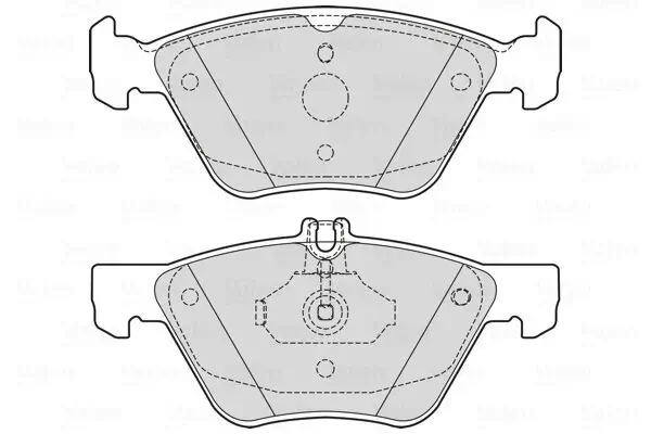Bremsbelagsatz, Scheibenbremse Vorderachse VALEO 601729