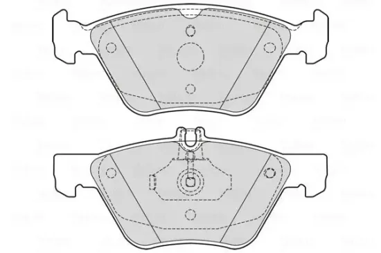 Bremsbelagsatz, Scheibenbremse Vorderachse VALEO 601729 Bild Bremsbelagsatz, Scheibenbremse Vorderachse VALEO 601729