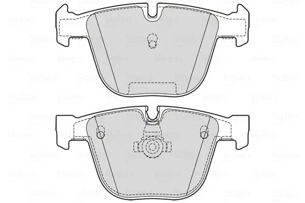 Bremsbelagsatz, Scheibenbremse Hinterachse VALEO 601730
