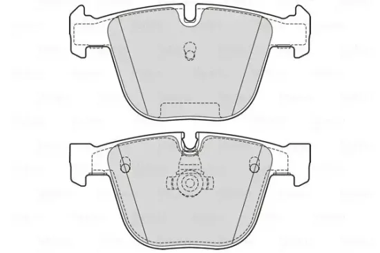 Bremsbelagsatz, Scheibenbremse Hinterachse VALEO 601730 Bild Bremsbelagsatz, Scheibenbremse Hinterachse VALEO 601730