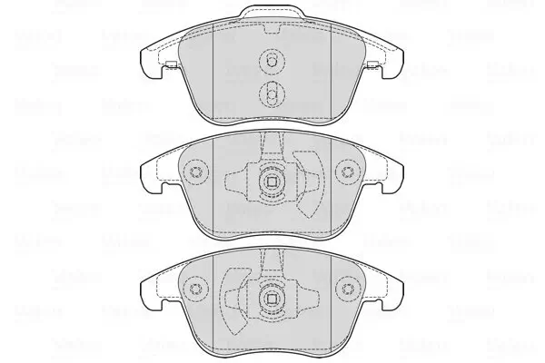 Bremsbelagsatz, Scheibenbremse Vorderachse VALEO 601737