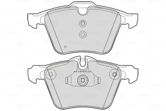 Bremsbelagsatz, Scheibenbremse Vorderachse VALEO 601752 Bild Bremsbelagsatz, Scheibenbremse Vorderachse VALEO 601752