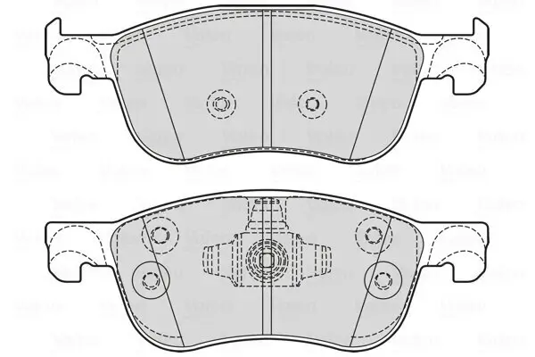 Bremsbelagsatz, Scheibenbremse Vorderachse VALEO 601756
