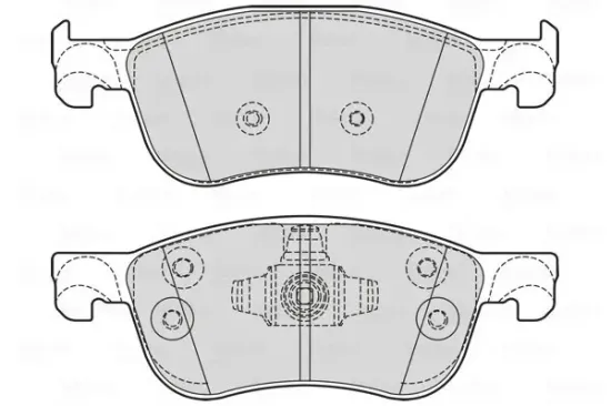 Bremsbelagsatz, Scheibenbremse Vorderachse VALEO 601756 Bild Bremsbelagsatz, Scheibenbremse Vorderachse VALEO 601756