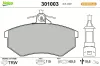 Bremsbelagsatz, Scheibenbremse Vorderachse VALEO 301003