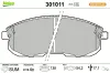 Bremsbelagsatz, Scheibenbremse Vorderachse VALEO 301011