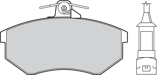 Bremsbelagsatz, Scheibenbremse Vorderachse VALEO 301016 Bild Bremsbelagsatz, Scheibenbremse Vorderachse VALEO 301016