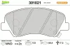 Bremsbelagsatz, Scheibenbremse Vorderachse VALEO 301021