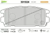 Bremsbelagsatz, Scheibenbremse Hinterachse VALEO 301024 Bild Bremsbelagsatz, Scheibenbremse Hinterachse VALEO 301024
