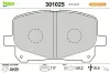 Bremsbelagsatz, Scheibenbremse Vorderachse VALEO 301025 Bild Bremsbelagsatz, Scheibenbremse Vorderachse VALEO 301025