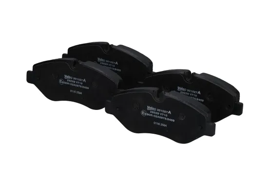 Bremsbelagsatz, Scheibenbremse Vorderachse VALEO 301027A Bild Bremsbelagsatz, Scheibenbremse Vorderachse VALEO 301027A