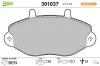 Bremsbelagsatz, Scheibenbremse Vorderachse VALEO 301037