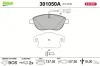 Bremsbelagsatz, Scheibenbremse Vorderachse VALEO 301050A