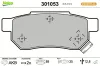Bremsbelagsatz, Scheibenbremse Hinterachse VALEO 301053