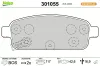 Bremsbelagsatz, Scheibenbremse Hinterachse VALEO 301055