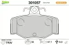 Bremsbelagsatz, Scheibenbremse Hinterachse VALEO 301057