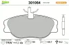 Bremsbelagsatz, Scheibenbremse Vorderachse VALEO 301064