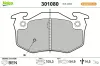 Bremsbelagsatz, Scheibenbremse Vorderachse VALEO 301080 Bild Bremsbelagsatz, Scheibenbremse Vorderachse VALEO 301080