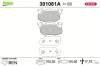 Bremsbelagsatz, Scheibenbremse Vorderachse VALEO 301081A Bild Bremsbelagsatz, Scheibenbremse Vorderachse VALEO 301081A