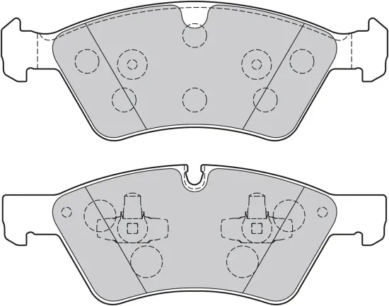 Bremsbelagsatz, Scheibenbremse Vorderachse VALEO 301107 Bild Bremsbelagsatz, Scheibenbremse Vorderachse VALEO 301107