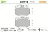 Bremsbelagsatz, Scheibenbremse Vorderachse VALEO 301119
