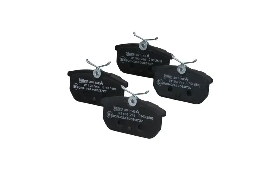 Bremsbelagsatz, Scheibenbremse Hinterachse VALEO 301142A Bild Bremsbelagsatz, Scheibenbremse Hinterachse VALEO 301142A
