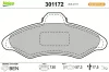 Bremsbelagsatz, Scheibenbremse Vorderachse VALEO 301172