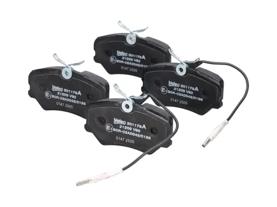 Bremsbelagsatz, Scheibenbremse Vorderachse VALEO 301179A Bild Bremsbelagsatz, Scheibenbremse Vorderachse VALEO 301179A