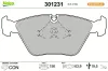 Bremsbelagsatz, Scheibenbremse Vorderachse VALEO 301231
