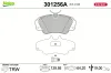 Bremsbelagsatz, Scheibenbremse Vorderachse VALEO 301256A