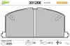 Bremsbelagsatz, Scheibenbremse Vorderachse VALEO 301266