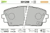 Bremsbelagsatz, Scheibenbremse Vorderachse VALEO 301299 Bild Bremsbelagsatz, Scheibenbremse Vorderachse VALEO 301299