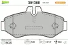 Bremsbelagsatz, Scheibenbremse Hinterachse VALEO 301300